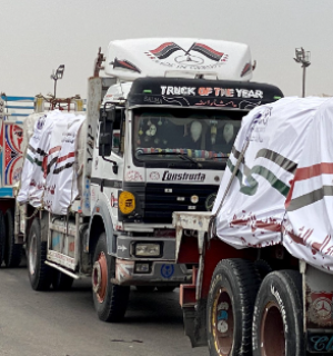 Israel regista recorde com a chegada de 332 camiões com ajuda humanitária á Gaza