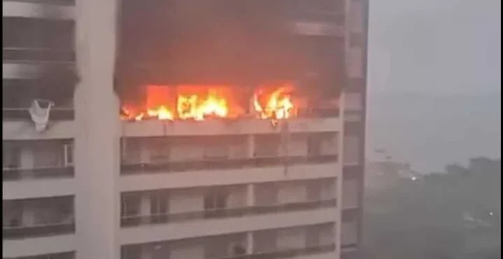 Incêndio condómino Rosalina