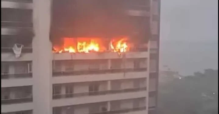 Incêndio condómino Rosalina
