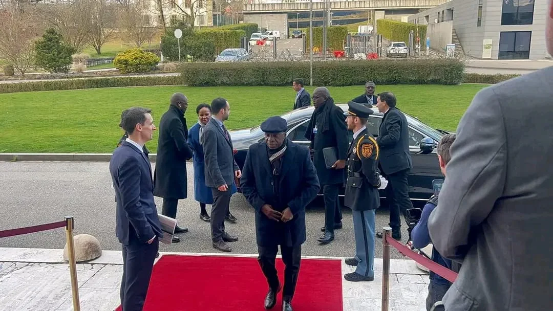 Teté António em Genebra.